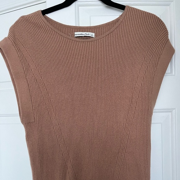 Abercrombie & Fitch Tan Mini Knit Dress - Picture 4 of 5
